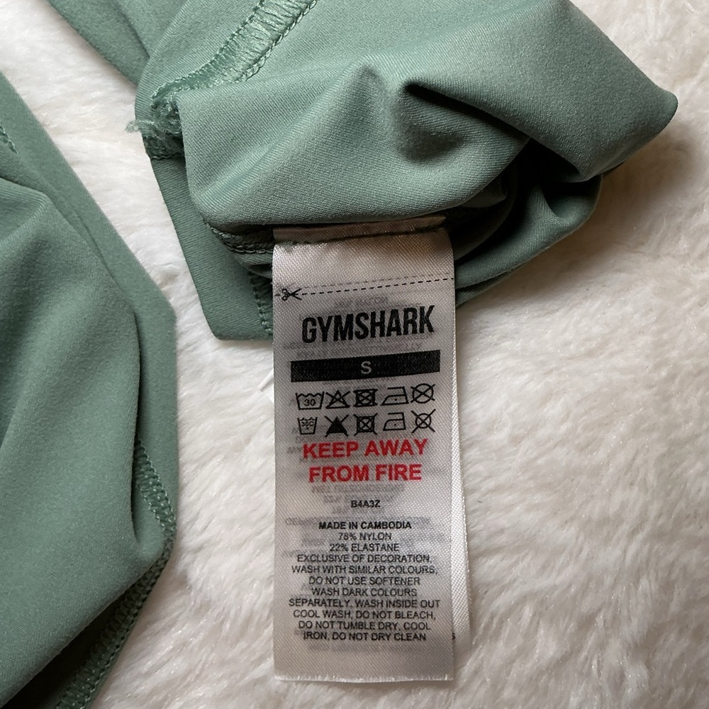 Gymshark Green High-Waisted Leggings, in excellent condition. - Picture 4 of 4